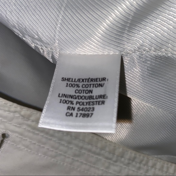 SOLD!!Banana Republic White Sexy Trench Coat - Picture 8 of 8